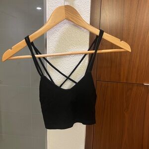 Brandy Melville Black Crisscross Bandeau